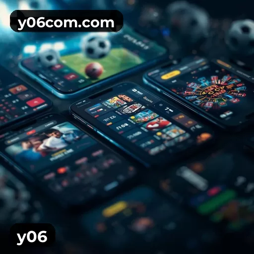 Imagem promocional da y06 mostrando a plataforma e suas vantagens